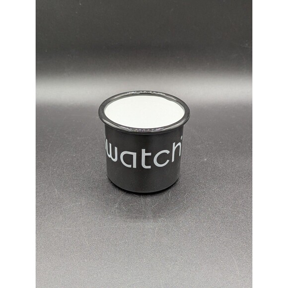 Swatch Black Enamel and Ceramic Mug Swag Gift New In Box - Picture 4 of 9